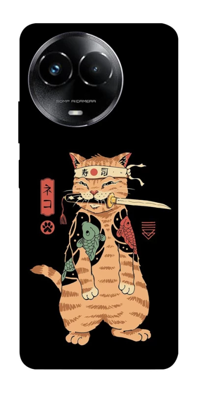 Чохол на Realme C67 4G Кіт-самурай фото 1 з 1