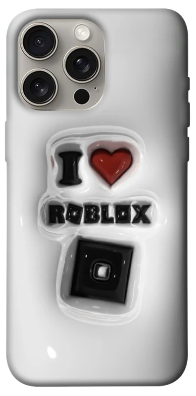 Чохол на Apple iPhone 15 Pro Max (6.7") I love Roblox фото 1 з 1