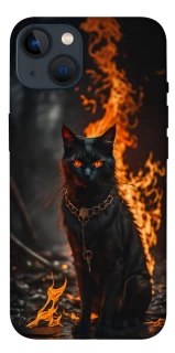 Чехол на Apple iPhone 13 (6.1") Огненный кот фото 1 из 1