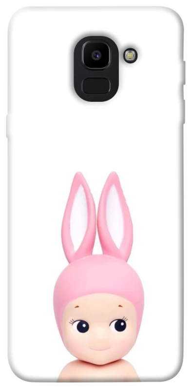 Чохол на Samsung J600F Galaxy J6 (2018) Minimal Bunny Peek фото 1 з 1