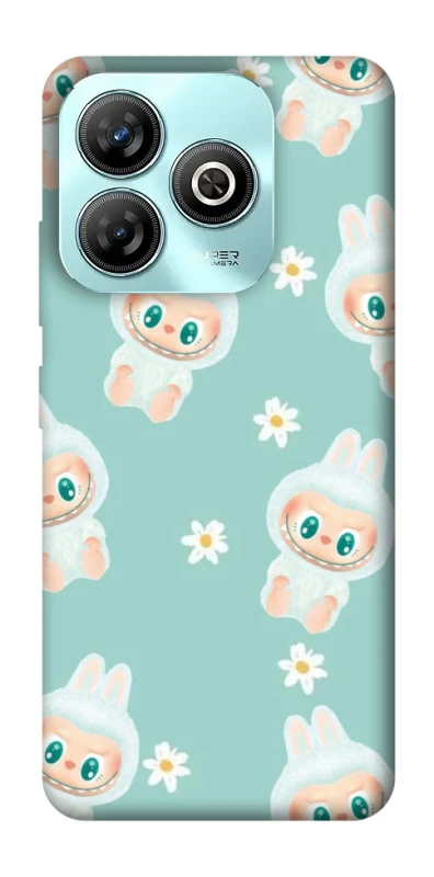 Чохол на ZTE Blade A75 4G Labubu Green фото 1 з 1