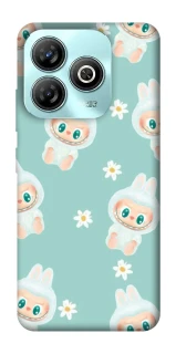 Чохол на ZTE Blade A75 4G Labubu Green фото 1 з 1