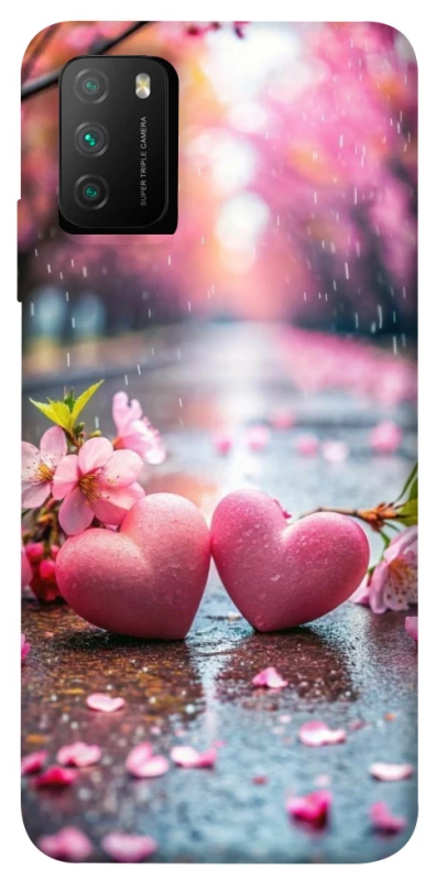 Чехол на Xiaomi Poco M3 Pink heart фото 1 из 1