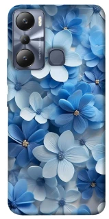 Чехол на Infinix Hot 20i Синие цветы фото 1 из 1
