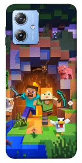 Чохол на Motorola Moto G84 Minecraft game фото 1 з 1