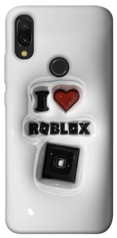 Чохол на Xiaomi Redmi 7 I love Roblox фото 1 з 1