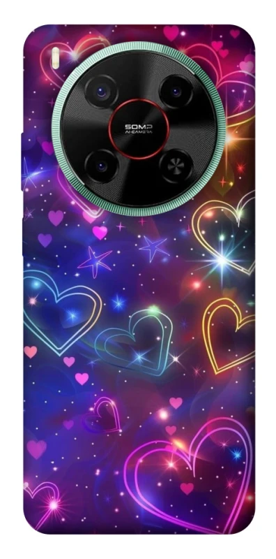 Чохол на ZTE Nubia V70 Max Drawn hearts фото 1 з 1