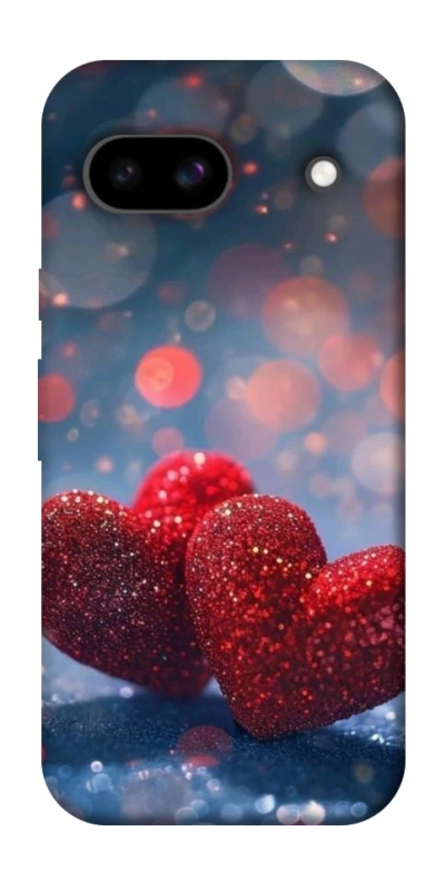 Чехол на Google Pixel 8a Red hearts фото 1 из 1