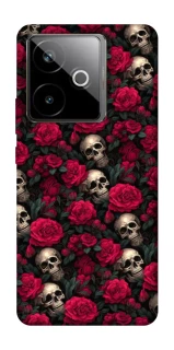 Чехол на Realme GT 7T Черепа и розы фото 1 из 1