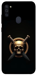 Чехол на Samsung Galaxy M11 Golden Skull фото 1 из 1