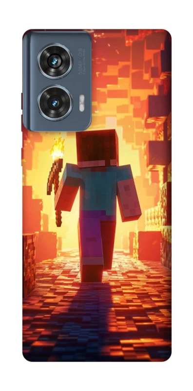 Чохол на Motorola Edge 50 Minecraft adventure фото 1 з 1