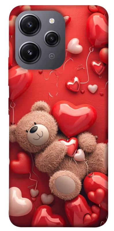 Чохол на Xiaomi Redmi 12 bear in hearts фото 1 з 1