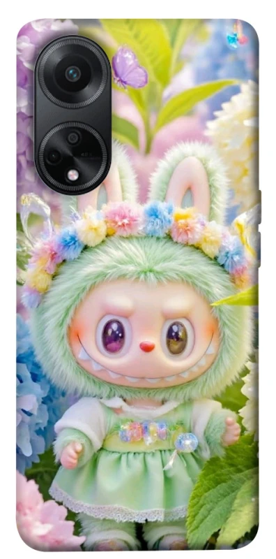 Чехол на Oppo A98 Labubu & Flowers ver.2 фото 1 из 1