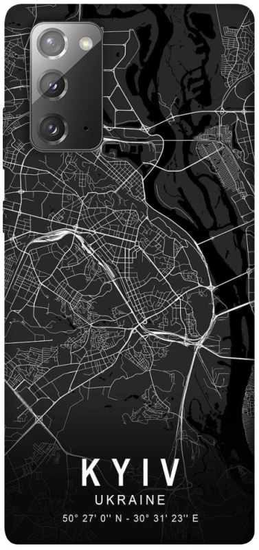 Чохол на Samsung Galaxy Note 20 Kyiv map фото 1 з 1