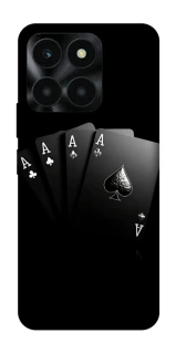 Чехол на Huawei Honor X6a Black Cards фото 1 из 1