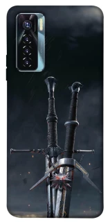 Чехол на TECNO Camon 17 Pro Мечи Ведьмака фото 1 из 1