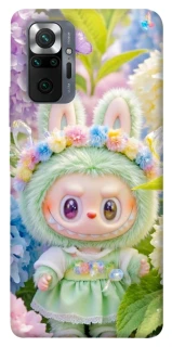 Чехол на Xiaomi Redmi Note 10 Pro Labubu & Flowers ver.2 фото 1 из 1