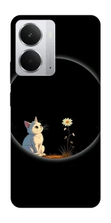 Чохол на Realme 14 Cat and flower фото 1 з 1