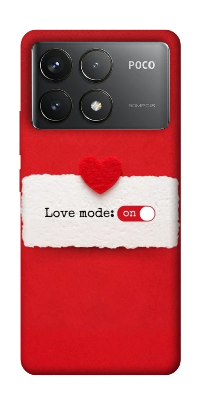 Чохол на Xiaomi Poco F6 Pro Love Mode ON фото 1 з 1