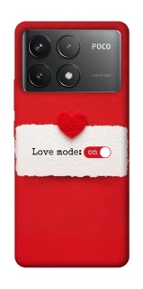 Чохол на Xiaomi Poco F6 Pro Love Mode ON фото 1 з 1