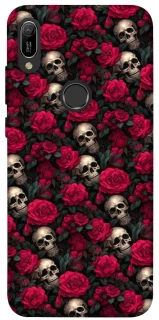 Чехол на Huawei Y6 (2019) Черепа и розы фото 1 из 1