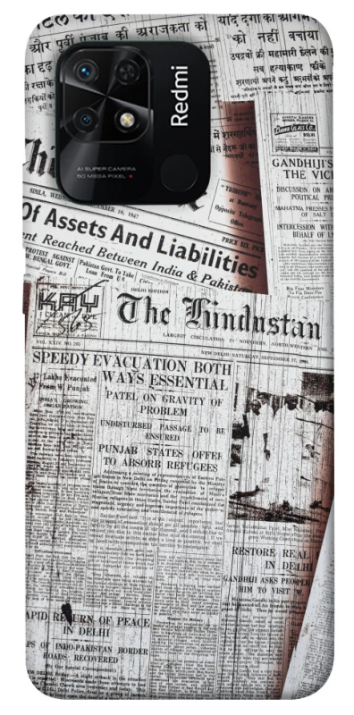 Чохол на Xiaomi Redmi 10C Газети фото 1 з 1