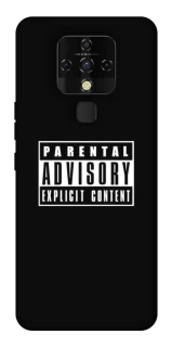Чехол на TECNO Camon 16 SE Parental Advisory Label фото 1 из 1