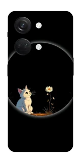 Чехол на OnePlus Nord 3 Cat and flower фото 1 из 1