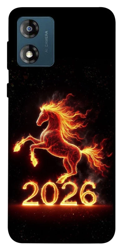 Чохол на Motorola Moto E13 Red Fire Horse ver.1 фото 1 з 1