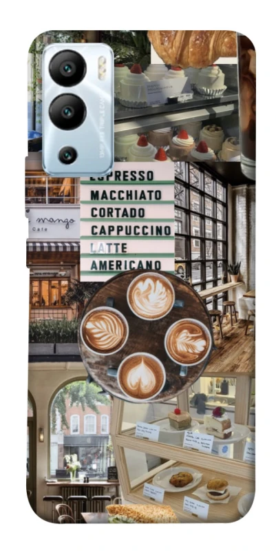 Чохол на Infinix Hot 12i Coffee collage ver.5 фото 1 з 1