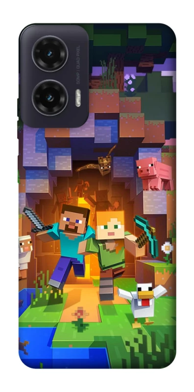 Чохол на Motorola Moto G35 Minecraft game фото 1 з 1
