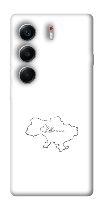 Чохол на Tecno Camon 40 Ukraine map фото 1 з 1