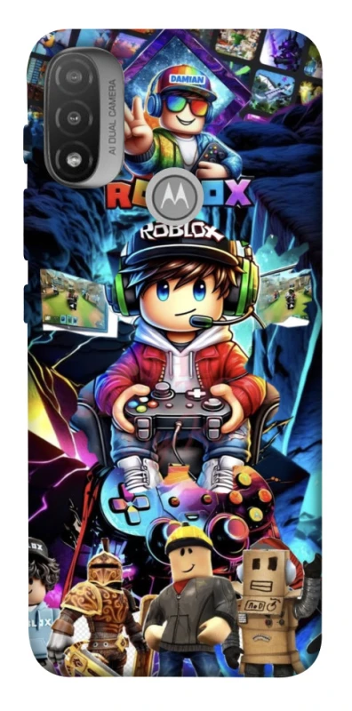 Чохол на Motorola Moto E20 Roblox collage ver.4 фото 1 з 1
