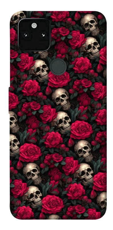 Чохол на Google Pixel 5A Черепа та рози фото 1 з 1