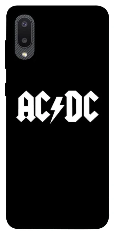 Чохол на Samsung Galaxy A02 AC/DC logo фото 1 Чохол на Samsung Galaxy A02 AC/DC logo фото 1 з 1