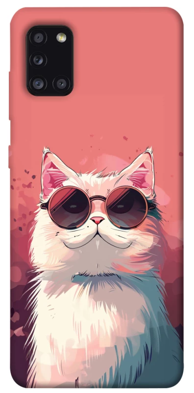 Чехол на Samsung Galaxy A31 Сat with glasses фото 1 из 1