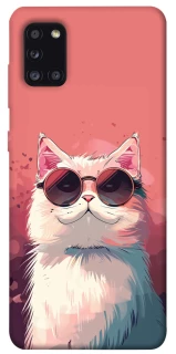 Чехол на Samsung Galaxy A31 Сat with glasses фото 1 из 1