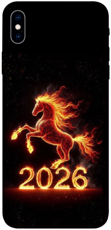 Чохол на Apple iPhone XS Max (6.5") Red Fire Horse ver.1 фото 1 з 1