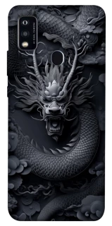 Чехол на ZTE Blade A51 black dragon фото 1 из 1