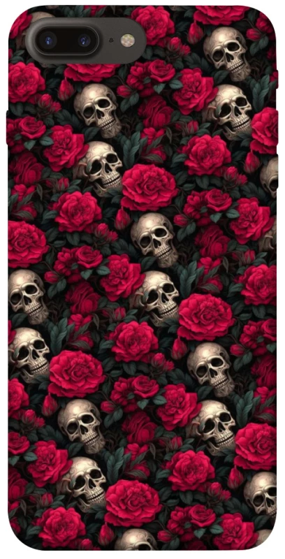 Чохол на Apple iPhone 7 plus / 8 plus Черепа та рози фото 1 з 1