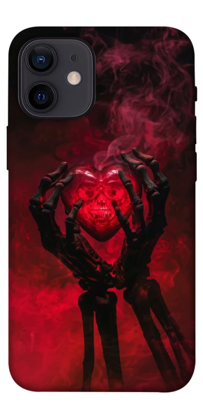 Чохол на Apple iPhone 12 mini (5.4") Heart in the hands of a skeleton фото 1 з 1