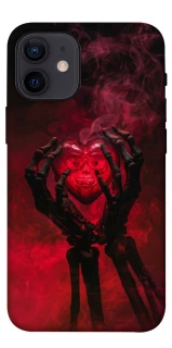 Чохол на Apple iPhone 12 mini (5.4") Heart in the hands of a skeleton фото 1 з 1