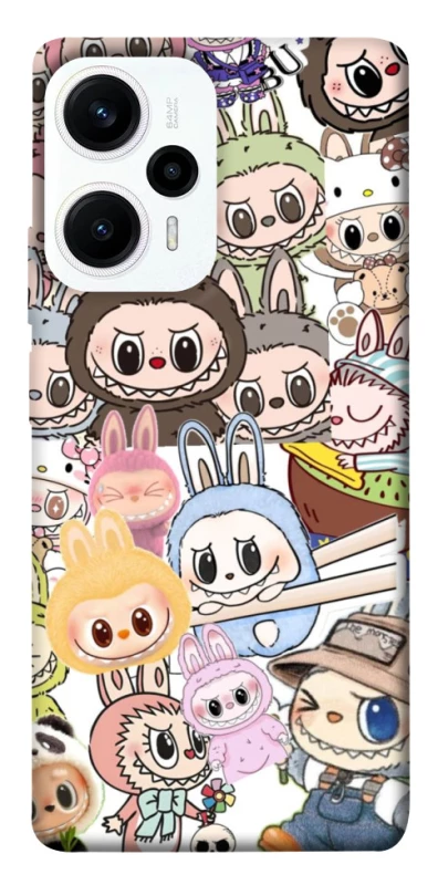 Чохол на Xiaomi Poco F5 / Note 12 Turbo All Labubus фото 1 з 1