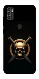 Чехол на ZTE Blade A7s (2020) Golden Skull фото 1 из 1