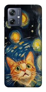 Чохол на Motorola Moto G54 paint cat фото 1 Чохол на Motorola Moto G54 paint cat фото 1 з 1