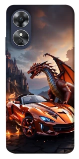 Чохол на Oppo A17 Сar and dragon фото 1 з 1