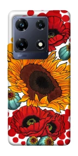 Чехол на Infinix Note 30 Pro Подсолнечники и маки фото 1 из 1