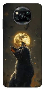 Чохол на Xiaomi Poco X3 NFC / Poco X3 Pro Кіт під місяцем v2 фото 1 з 1