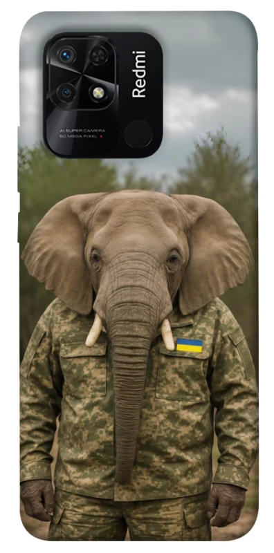 Чохол на Xiaomi Redmi 10C Слон захисник фото 1 з 1