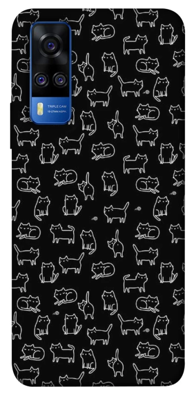 Чохол на Vivo Y51a Black Cats фото 1 з 1